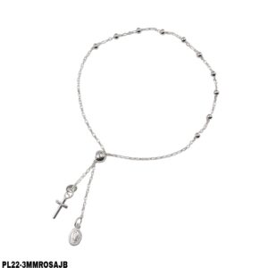 PULSERA (DENARIO) AJUSTABLE - 3MMROSAJB(ROSSLOL)