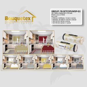 SET P/COCINA Y COMEDOR (5 PZS) - F8-SETCOPUM5P-G1